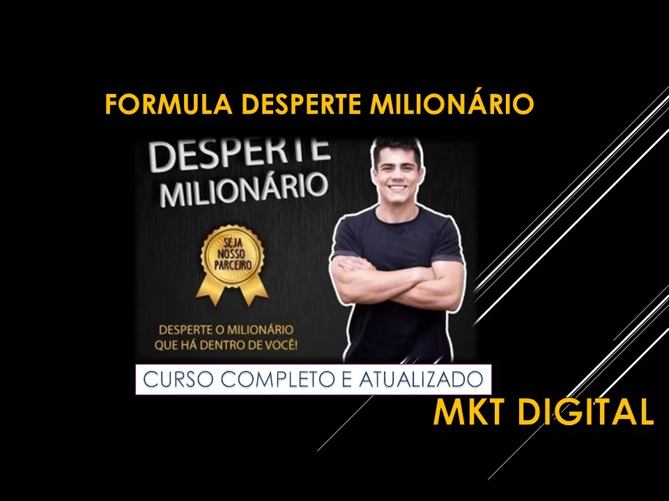 Capa: Fórmula Desperte Milionário: Baixar Curso Gabriel Florani Completo