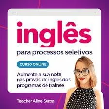 Capa: Inglês para Processos Seletivos: Baixar Curso Aline Coutinho