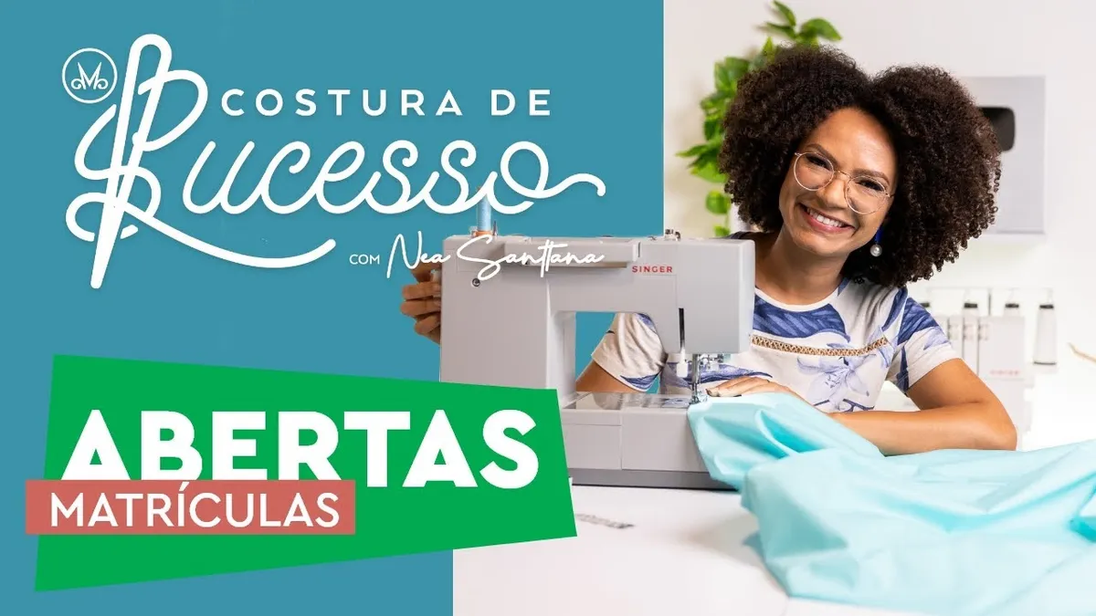 Capa: Baixar Curso Costura de Sucesso Nea Santtana Completo Download