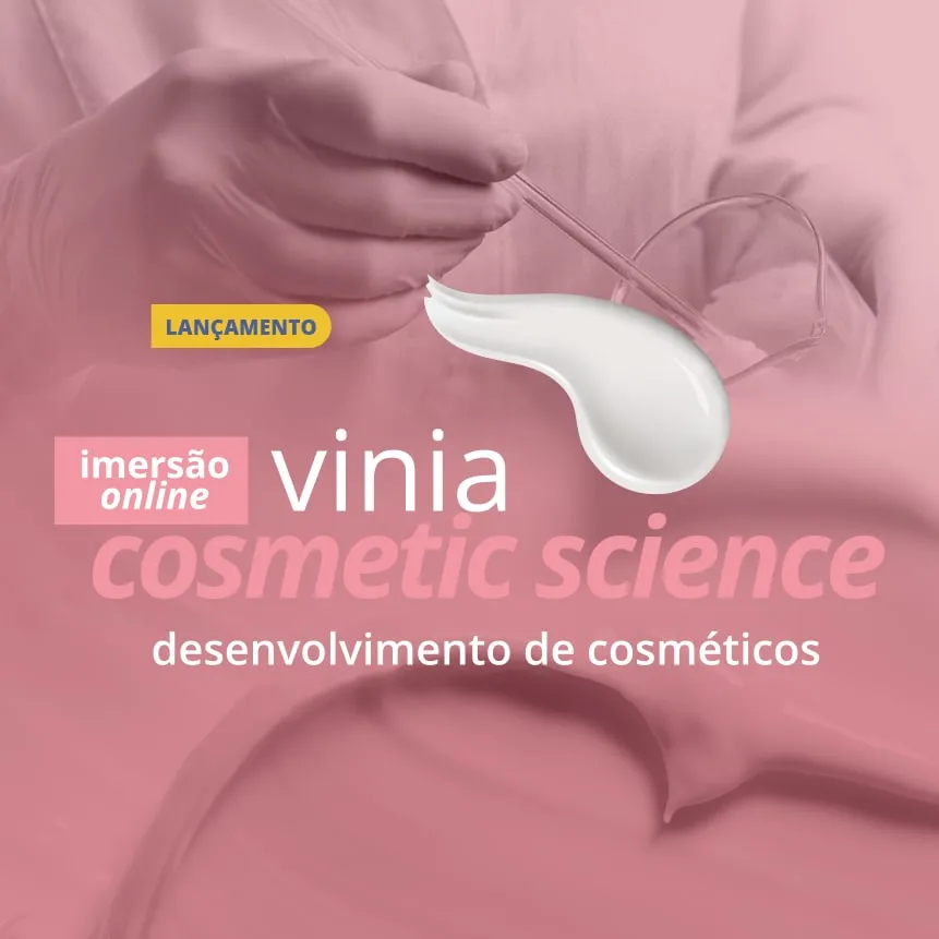 Capa: Vinia Cosmetic Science: Baixar Curso Completo Desenvolvimento Cosmético Online