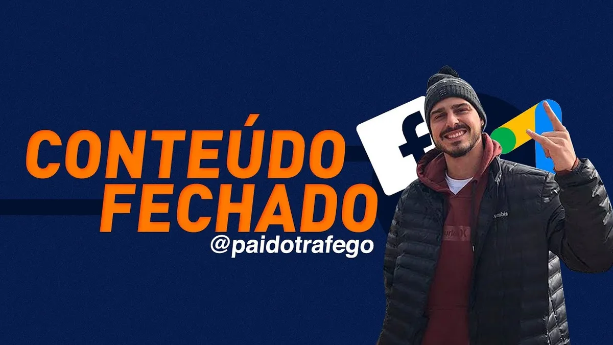 Capa: Baixe Agora: Curso Tráfego Pago Avançado e Maximize Seu ROI