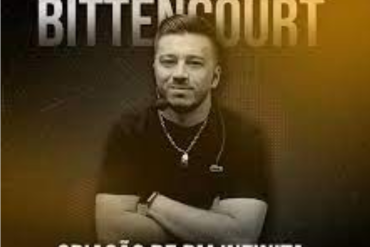 Capas do curso BM Infinita de Fillipe Bittencourt com elementos de gráfico de crescimento e símbolo de infinito