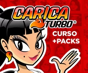 Caricaturbo 2021 Elite: Curso completo de caricaturas rápidas com moldes e certificado profissional.