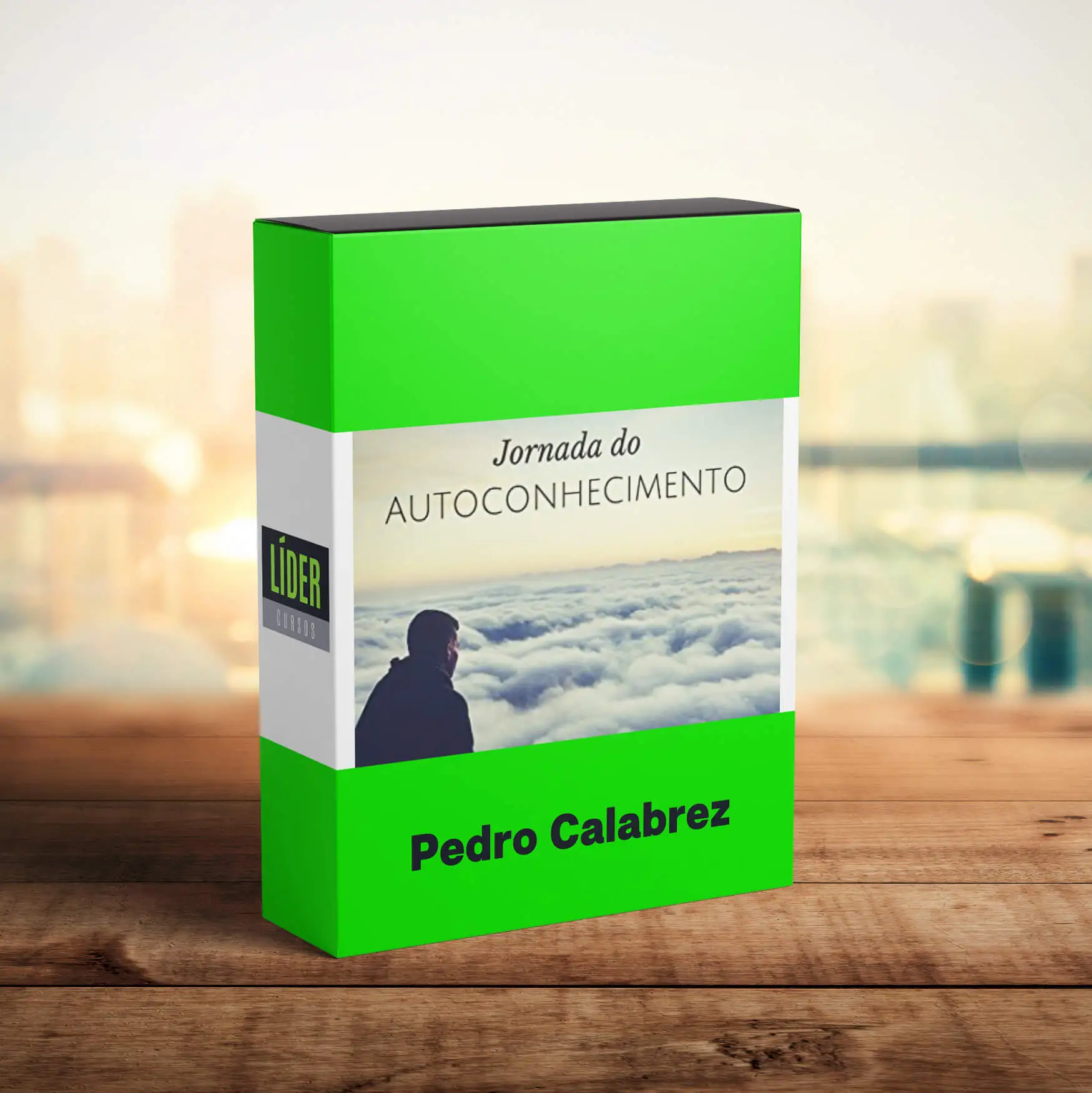 Capa do curso Jornada do Autoconhecimento de Pedro Calabrez com elementos visuais de neurociência e autodesenvolvimento.