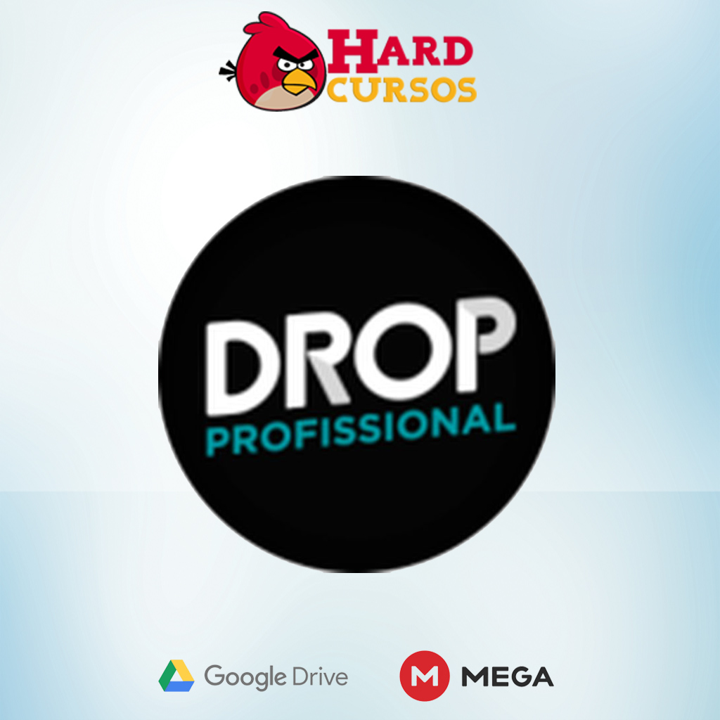 Capa do curso Drop Profissional 2.0 de Fernando Quintas com ícones de dropshipping e gráficos de sucesso.