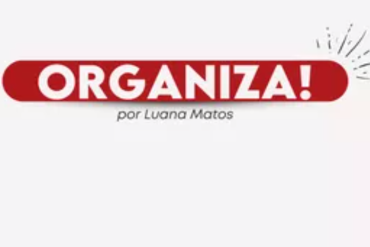 Capa do curso Organiza Luana Matos, mostrando organização de rotina e tarefas.