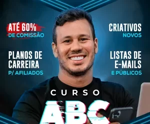 Capa do curso ABC do Drop Rafael Lima com ícones de dropshipping, ferramentas e gráfico de crescimento