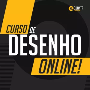 Estudante praticando desenho digital com tablet gráfico, aprendendo perspectiva e luz e sombra