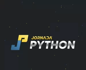Logo Jornada Python Academy 2022 com ícones de código e carreira
