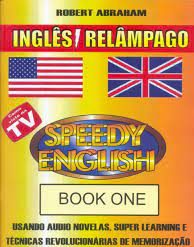 Capa do curso Speedy English 2.0 - Inglês Relâmpago, com visual moderno e dinâmico que evoca aprendizado rápido.
