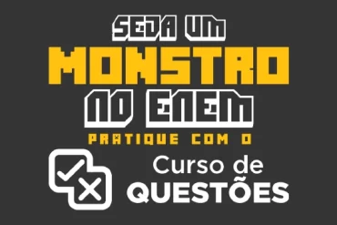 Estudante resolvendo questões do Enem com foco no curso do QG