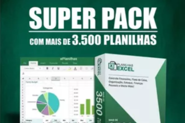 Super Pack com mais de 3500 planilhas Excel editáveis para download