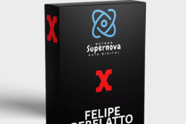 Logo do Método Supernova Felipe Rebelatto com símbolo de foguete e crescimento