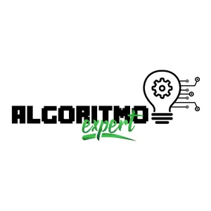 Capas e interfaces do curso online Algoritmo Expert de Alex Moro, mostrando gráficos de crescimento e resultados de e-commerce.