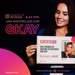 Gkay apresentando segredos do Instagram para download