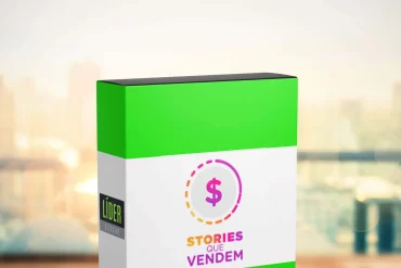 Capa do curso Stories Que Vendem de Fernando Augusto, com destaque para técnicas de venda e marketing digital.