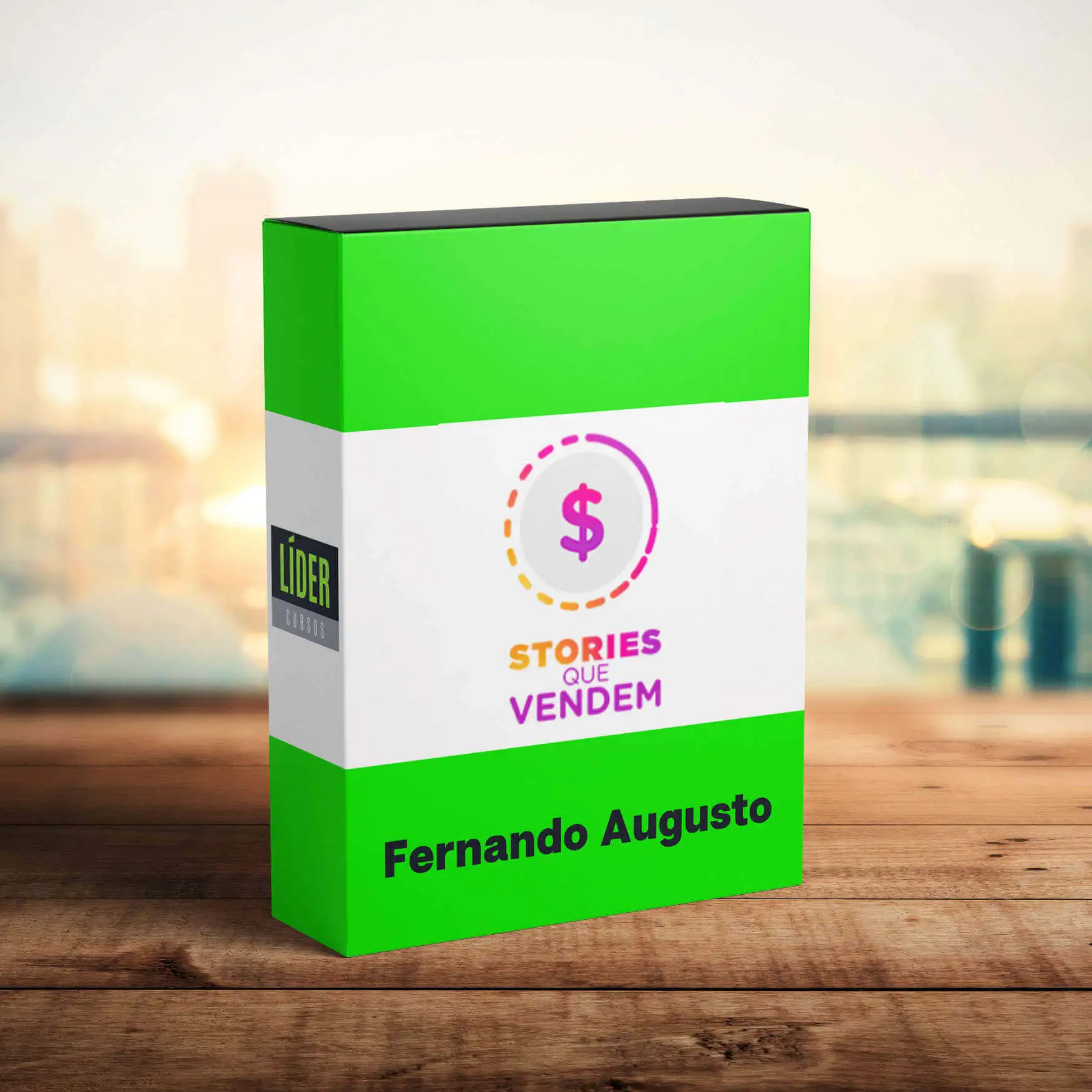 Capa do curso Stories Que Vendem de Fernando Augusto, com destaque para técnicas de venda e marketing digital.