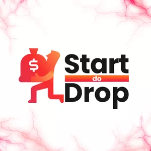 Capa do curso Jornada Start do Drop de Alberto Kouty com elementos de Dropshipping e crescimento financeiro.