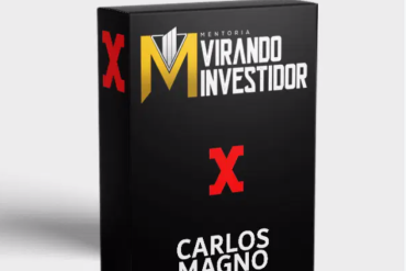 Carlos Magno sorrindo, apresentando o curso Mentoria Virando Investidor (MVI) sobre investimentos no mercado de ações.