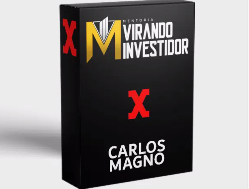 Carlos Magno sorrindo, apresentando o curso Mentoria Virando Investidor (MVI) sobre investimentos no mercado de ações.