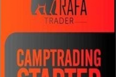 Rafa Trader com gráficos de mercado financeiro, representando o curso Camp TRanding para download.