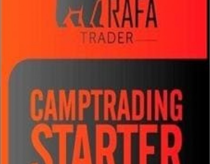 Rafa Trader com gráficos de mercado financeiro, representando o curso Camp TRanding para download.