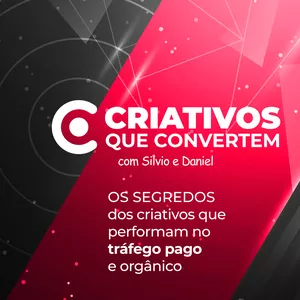 Capa do curso Criativos que Convertem com elementos de design e gráficos de performance