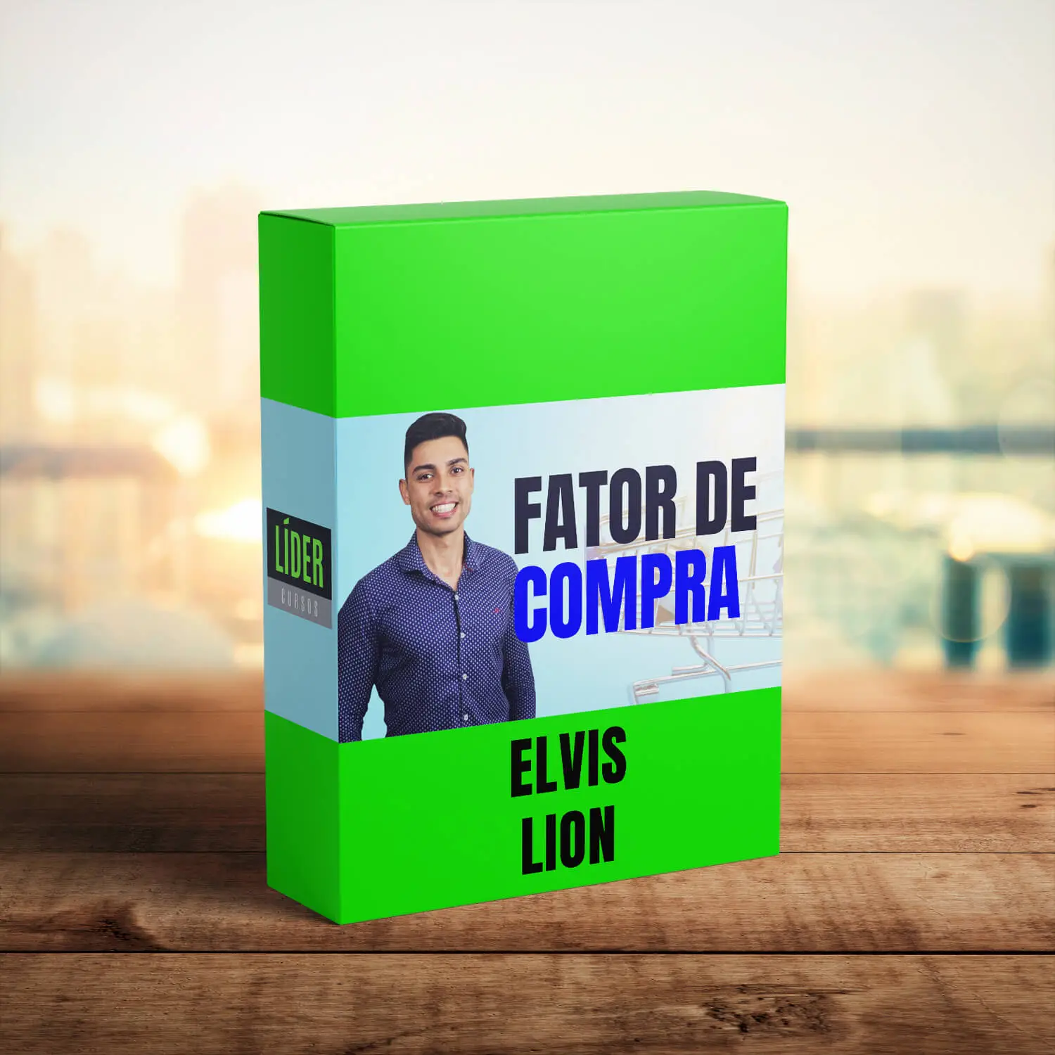 Capa do curso Fator de Compra de Elvis Lion com destaque para economia e estilo de vida.