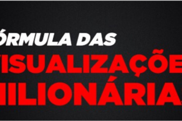 Capa vibrante e chamativa do curso Fórmula das Visualizações Milionárias do Joba, com elementos visuais que representam crescimento, visualizações e sucesso no YouTube.