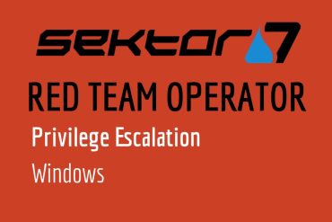 Curso Sektor7 RED TEAM Operator em download, com tela de computador exibindo código e ícone de segurança.