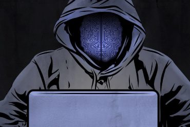 Estudante focado aprendendo sobre Ethical Hacking em um laptop moderno, com ícones de segurança e códigos fluindo na tela.