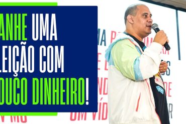 Lucas Pimenta ensinando como ganhar eleições com pouco dinheiro, curso de estratégia política.