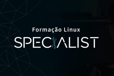 Logo 4Linux com texto Formação Linux Specialist em destaque