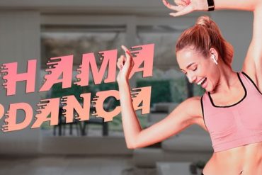 Capa do curso BTFIT Chama na Dança, com foco em fitness e dança com elementos vibrantes.