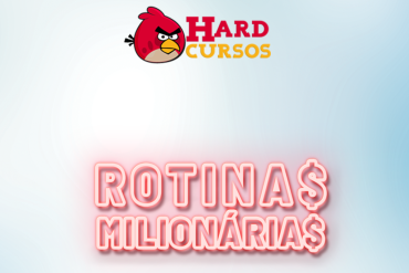 Rodrigo Barbi em pose de sucesso com diagrama de rotinas milionárias