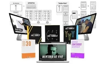 Capa do curso Easy Funnels de Jose Junior com foco em funis de venda e alta conversão